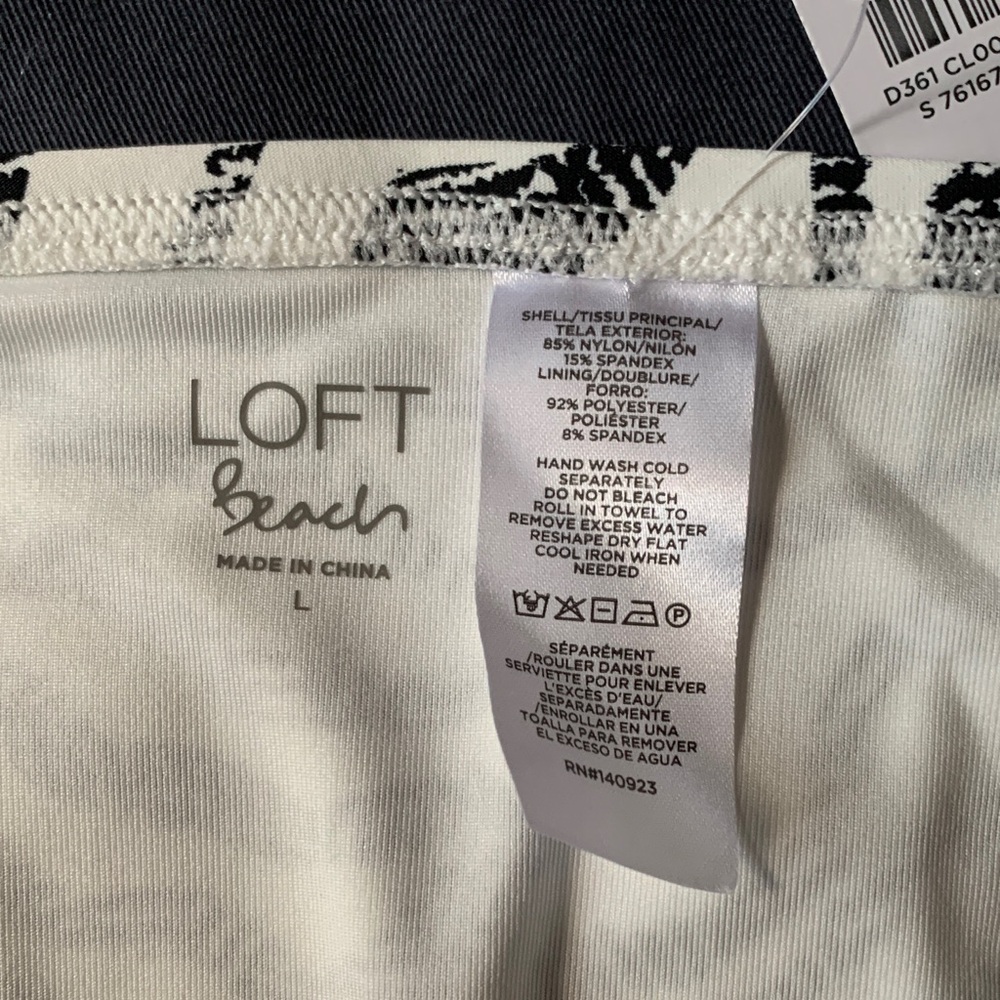LOFT Ripple Patterned Classic Bikini Bottom - Picture 4 of 6